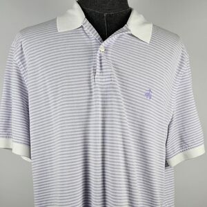 Brooks Brothers Men's Striped Performance Polo Casual Sport Outdoors Size XXL